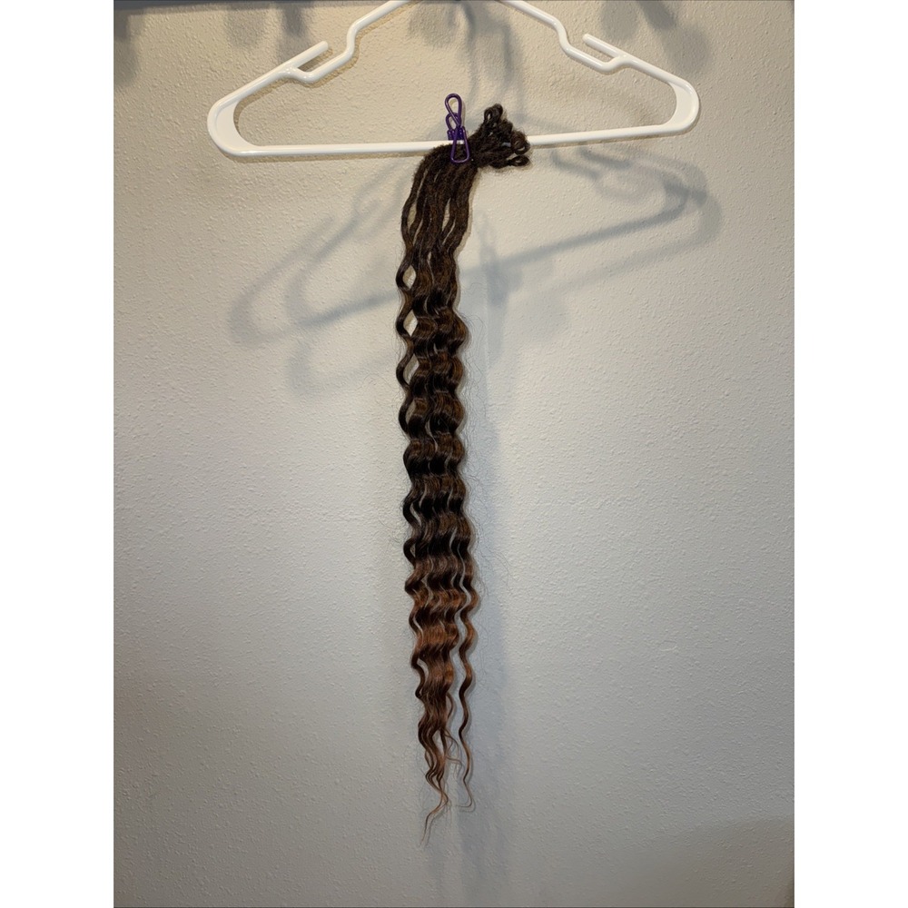 24" Wave Braiding Hair Brown Ombré Synthetic | MSRP = $10